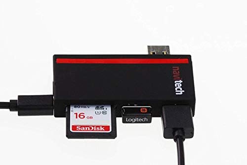 Navitech 2 az 1-ben Laptop/Tablet USB 3.0/2.0 HUB Adapter/Micro USB Bemenet SD/Micro SD Kártya Olvasó Kompatibilis Az Acer ComcpetD 7