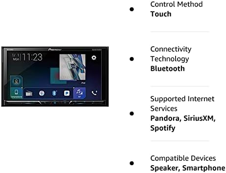 Pioneer AVH-2400NEX 7 Érintőképernyő Dupla Din Android Auto az Apple CarPlay A Dash DVD - /CD-Bluetooth-Vevő Autó Hifi