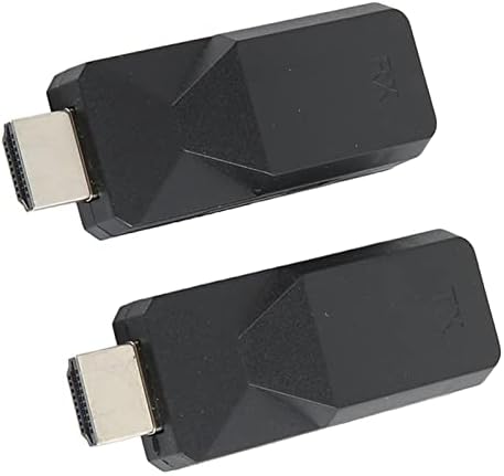 ASHATA Vezeték nélküli HDMI-Adó, Vevő, 2db Vezeték nélküli HDMI Extender, RJ45-HDMI Extender, Full HD 1080P Extender Átalakító Adapter