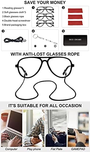 OCCI CHIARI Optikai szemüvegkeret Kocka, Szemüveges Férfi a Nők a Tiszta Lencse