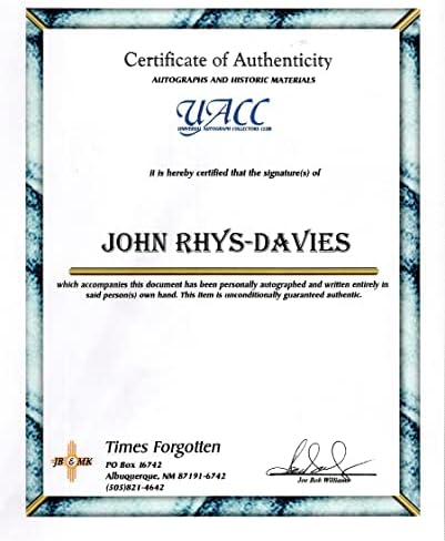 John Rhys-Davies, mint Általános Leonyid Puskin 8 x 10 J/B: Az L/D Autogramot