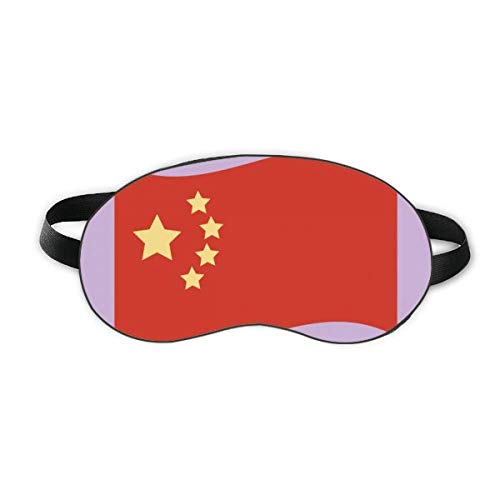 Kína Zászló Öt Csillag Aludni Szem Pajzs Puha Este Kendőt Árnyékba Borító