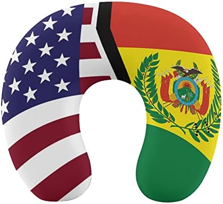 Amerikai Bolívia Zászló Nyak Párna Puha, Mosható Párna, U-Alakú Párna, Otthon Utazási Iroda
