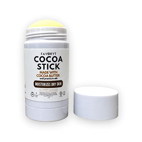 FAVORYT kakaóvaj Stick – Minden-Természetes Hidratáló Krém Stick kakaóvaj, Mandula Olaj, Jojoba Olaj, Avokádó Olaj – Meleg, Természetes Test