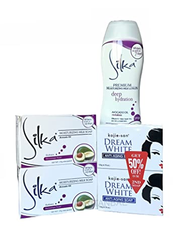 Silka Hidratáló Testápoló Tej Avokádó Olaj (200ml), valamint a Silka Hidratáló Tej Szappan Avokádó Olaj 135g (2 Csomag) Csomagban Anti-Aging