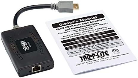 Tripp Lite HDMI Át Cat6 Passzív Távoli Vevő w/PoC 4K@60Hz 4:4:4 TAA (B127P-100-H-SR), 50 Méter