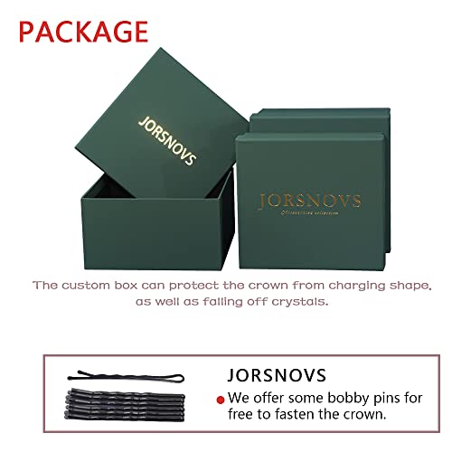 Jorsnovs Luxus Cirkónia Gyöngy Esküvői Fejdísz, valamint Korona a Nők Nagy Verseny Quinceanerán Menyasszonyi Haj Kiegészítők