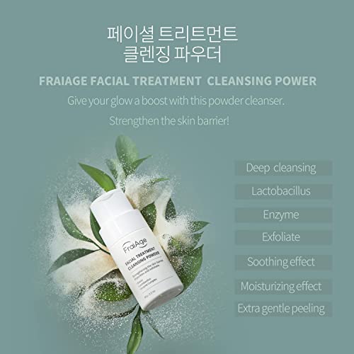 FraiAge arckezelés tisztító por, Enzim Por Arcát Mossa & probiotikumok tisztító, koreai Arc Tisztító/Mély Tisztító, K-Szépség Bőrápoló,