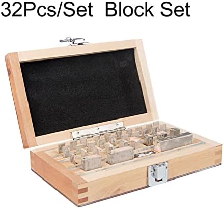 SMANNI Blokk Nyomtávú 32Pcs/Set 1 Grade 0 Fokozatú Féknyereg Blokk Mérő Ellenőrző Blokk Mérő Mérési Eszközök (Színes : 1 Osztály)