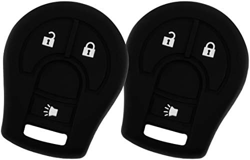 KeyGuardz Kulcsnélküli Bejegyzés Távoli Autó távirányító Külső Héj Borító Puha Gumi Esetében Nissan Rogue Juke CWTWB1U751 (Csomag 2)