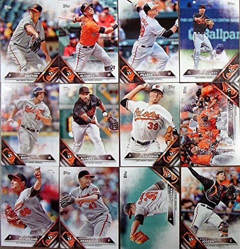 Baltimore Orioles Topps Teljes 24 Kártya Csapat Szett Manny Machado Adam Jones Plusz