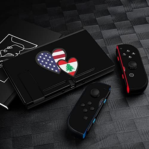 Összefonódó Szívek Amerikai Libanon Zászló Bőr Borító Matrica Teljes Készlet Játék Protector Wrap Előlap Matricák Kompatibilis Kapcsolót