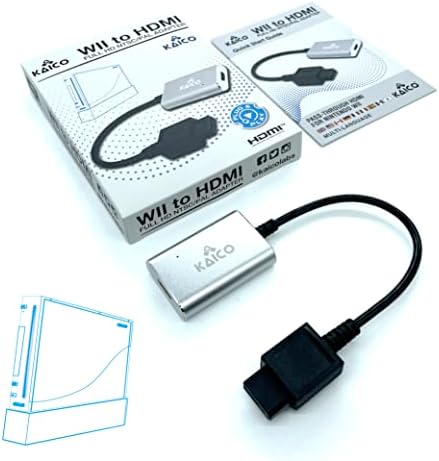 Kaico Wii, HDMI Adapter használata a Nintendo Wii Konzolok - Támogatja a Komponens Kimenet - Egy Egyszerű, Plug & Play a Nintendo