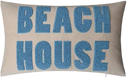 JWH Beach House Párnát Fedezze Dekoratív Terry Hímzett Levelet Akcentussal párnák Nyári Párnahuzat Párna Téglalap Kanapé, Hálószobában,
