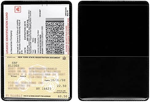 StoreSMART® - Fekete-Vissza Auto Insurance & ID Kártya Birtokosai - 100 Csomag - RFS20-BK100