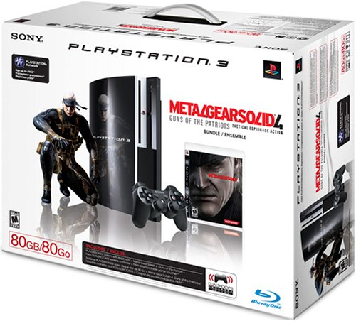 PlayStation 3-80GB Metal Gear Solid 4: Guns of a Patriots Csomag