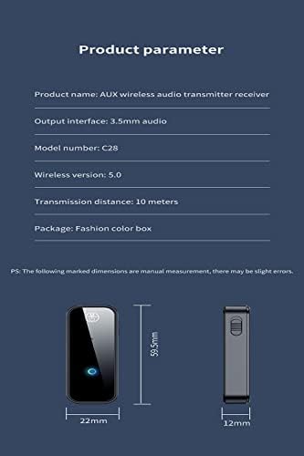2023 Bluetooth 5.0 Adapter 3,5 mm-es Jack Aux/RCA Adapter, 2 az 1-ben Vezeték nélküli Adó-Vevő Autó/TV Audio/PC/Otthoni Sztereó/Fejhallgató/Projektor/MP3-Lejátszó
