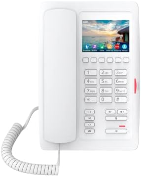 Fanvil H5W Wi-Fi IP Telefon 3.5 Színes kijelző, 2 SIP-Vonalak Ideális Kórházba, bevásárlóközpont, Szálloda (Fehér)