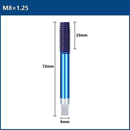 Fluteless Képező Gép Csapok M2-M12 Kék Bevont Szál Érintse meg a Metrikus Érintse meg a Gyakorlat Extrudálás Csapok 1db (Szín : M8x1.25)