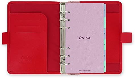 Filofax Saffiano Személyes Kompakt Zip Szervező - Fluor Rózsaszín
