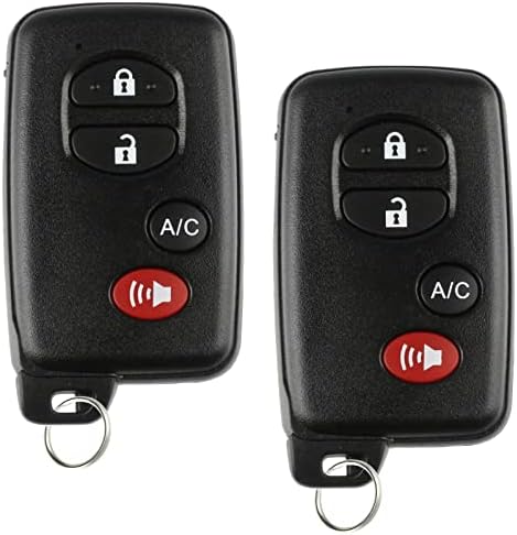 2x Kulcsnélküli Lehetőség Távoli Okos AC Gombot kulcstartó Toyota (HYQ14AAB 3370)