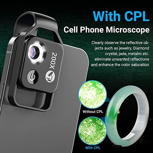 200X Telefon Pocket Mini Mikroszkóp LED/Univerzális Csipesz, Hordozható Digitális Mikroszkóp Kamera tartozék 99% - a Okostelefon,