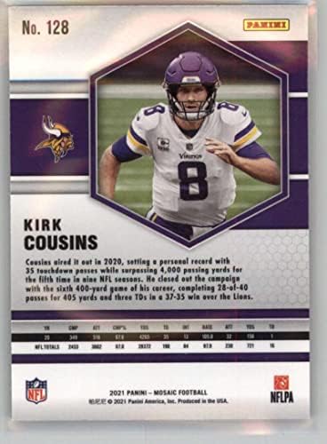 2021 Panini Mozaik 128 Kirk Cousins Minnesota Vikings NFL Labdarúgó-Trading Card