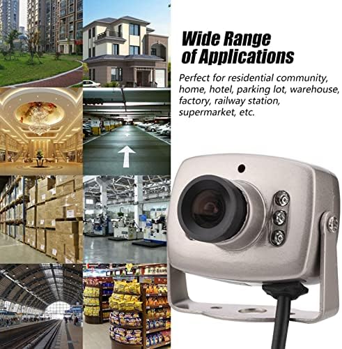 Dpofirs Vezetékes Mini Analóg CCTV Kamera Széles Látószögű 3.6 mm Objektív, Audio Video Megfigyelő Kamera Lakossági Közösségi