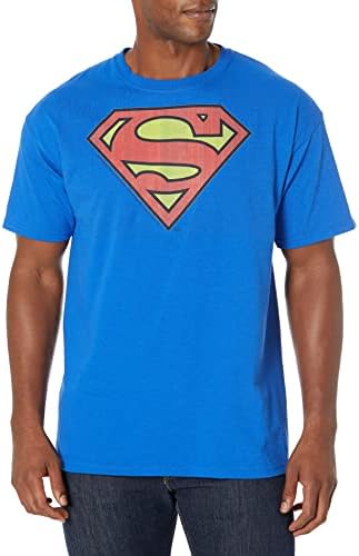 DC Comics Klasszikus Superman Logo Férfi Royal Kék póló