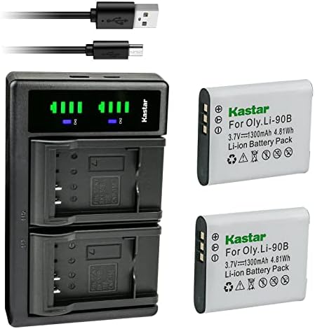 Kastar LTD2 USB Akkumulátor Töltő Csere Ricoh DB-110 Akkumulátor, Ricoh GR III Digitális Fényképezőgép, Ricoh GR IIIx Digitális Fényképezőgép,