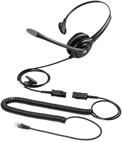 VoiceJoy Telefon Headset, Mono w/zajszűrő Mikrofon + Gyorsan húzza ki az Avaya Aastra Allworx Adtran Alcatel Lucent AltiGen Comdial