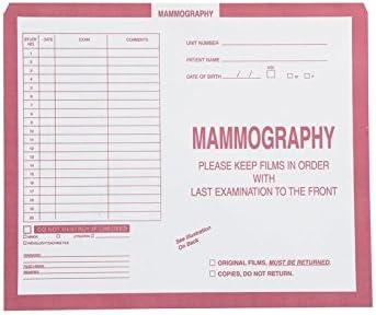 Mammográfia, Rózsaszín 190 - Kategória Helyezze be Kabátok, Rendszer II., Nyissa meg a Felső - 10-1/2 x 12-1/2 (Karton 250)