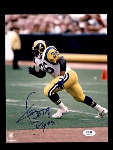 Jerome Bettis PSA DNS Aláírt 8x10 Autogramot Fotó Ram - Dedikált NFL-Fotók