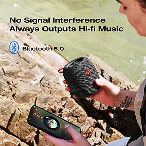 Hordozható Bluetooth Hangszóró IPX7 Vízálló 360° - Os Nagy Hang, Mély Basszus Vezeték nélküli Bluetooth Hangszóró 5.0 12H