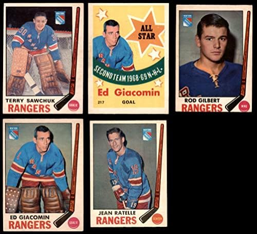 1969-70 O-Pisi-Csi New York Rangers Csapata Set New York Rangers - Hockey (Set) VG+ Rangers - Hoki