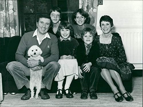 Vintage fotó angol szórakoztató Roy Kastély a család, egy csoport fénykép