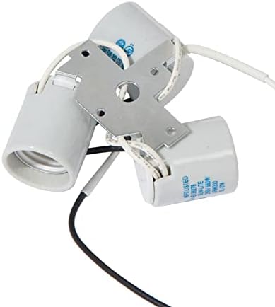B&P Lámpa® Kulcsnélküli Mázas Porcelán Közepes Bázis E26 Socket Három Lámpa Foglalat Klaszter