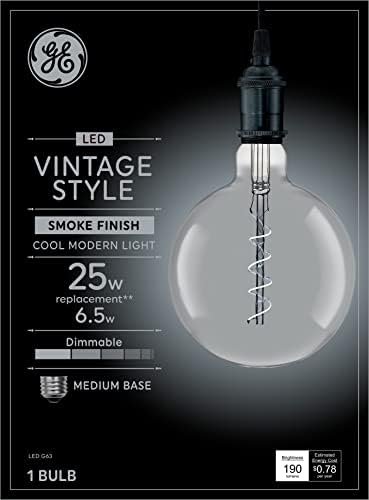 A GE Lighting Vintage Stílusú LED Izzó, Sárga Üveg, Meleg Gyertya, PS52 Nagy Körte Alakú Izzó