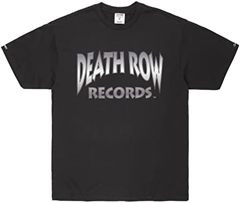 A Crooks & Castles Death Row Records Core Logo Tee, Pamut Póló Elülső Nyomtatása