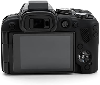 EOS R10 Esetben, MUZIRI KINOKOO Szilikon védőtok - Kompatibilis Canon EOS R10 Kamera - Könnyű, Puha Gumi Könnyű hordtáska - Fekete