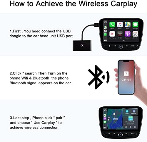 DaoChuang Autó Vezeték nélküli CarPlay,Az Eredeti Kábel CarPlay Frissítés, majd átalakítja a Vezeték nélküli Dash Mount Apple CarPlay,