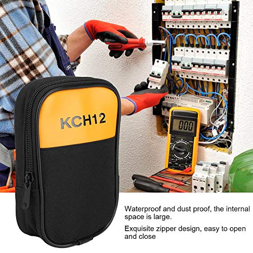 KCH12 PU Multiméter Tároló Táska Vízálló Por Bizonyíték Multiméter hordtáska az F101 F106 F107