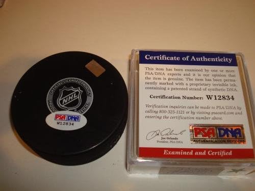 Thomas Vanek Aláírt Montreal Canadiens Jégkorong PSA/DNS-COA Dedikált b - Dedikált NHL Korong