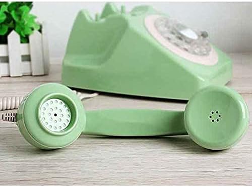 WODMB Telefon Forog Számlap Vintage Vezetékes Telefon, Műanyag Home Office Retro Vezeték Vezetékes Vezetékes Telefon, Otthoni Dekoráció
