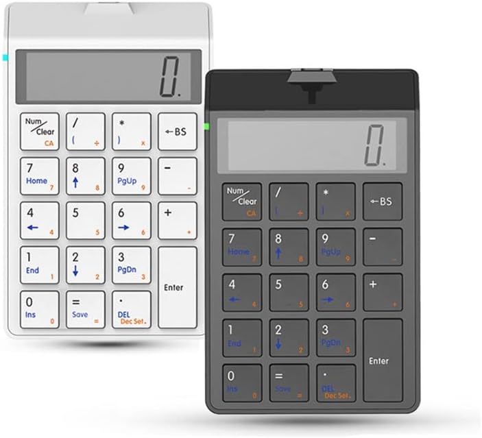 CUJUX Kalkulátor Billentyűzet USB Töltés Pénzügyi Számviteli Billentyűzet 12 Számjegyű Kijelző Billentyűzet Kalkulátor Kettős