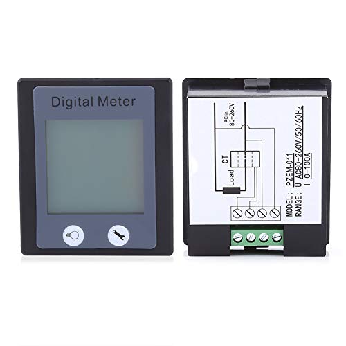 Multiméter Teszter, Digitális Háttérvilágítás Multifunkcionális 100A AC 80-260V Feszültség, Áramerősség Mérő, az Áram - /Feszültség/Teljesítmény/Energia