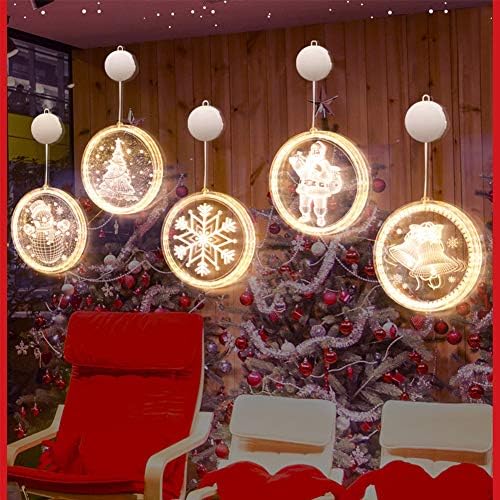 Z/Karácsonyi Lámpások Mese String lámpa, 2 Db Hóember LED-es elemes függő Lámpák Díszíteni Beltéri, mind Kültéri (Meleg Fehér)