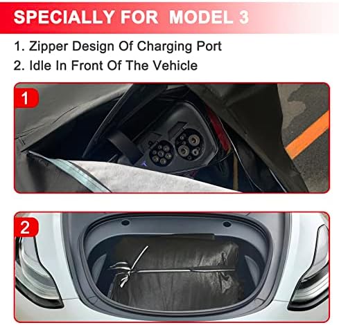 Autó fedezet a Tesla Model 3-as, Téli hótakaró Vízálló Minden Időjárás,6 Rétegek Kültéri Teljes Autó fedezet, Eső, Por,Sun and Frost