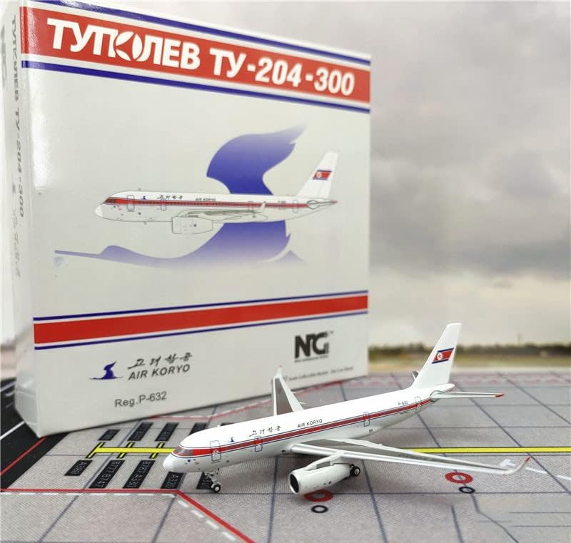 NG Modell AIR KORYO Tu-204-300 P-632 1/400 FRÖCCSÖNTÖTT Repülőgép Előre elkészített Modell