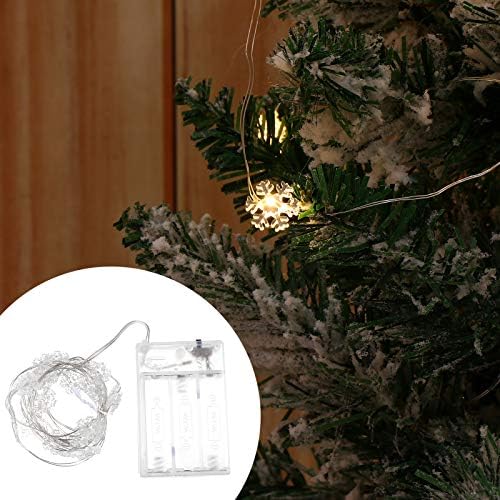 SOLUSTRE Karácsonyi Réz Drót Fény Dekoratív LED Hangulat Lámpa String (Nincs Akkumulátor)